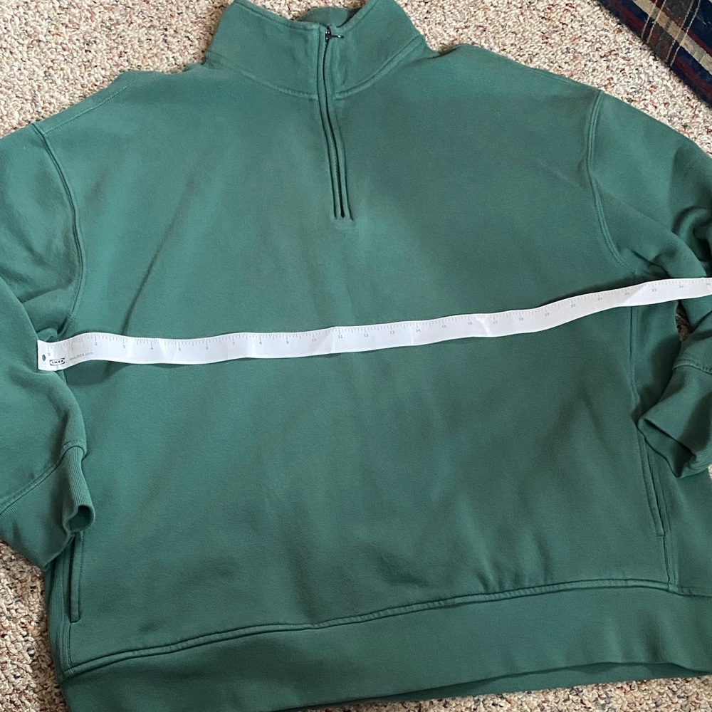 Athleta Quarter-Zip Pullover Sweatshirt - Green